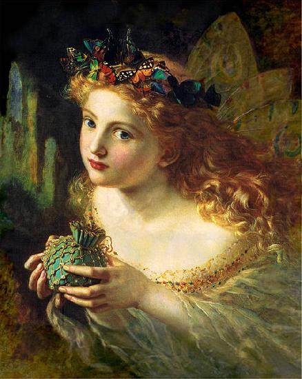 Take the Fair Face of Woman, and Gently Suspending, With Butterflies, Flowers, and Jewels Attending, Thus Your Fairy is Made of Most Beautiful Things, Sophie Gengembre Anderson